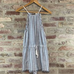 Striped romper medium